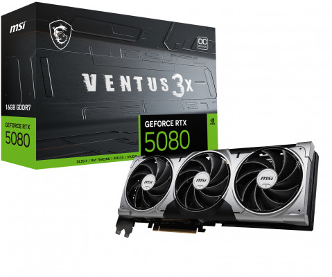 Karta graf. MSI RTX 5080 16G VENTUS 3X OC - Galeria zdjęcie 1