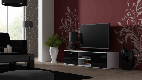 Zestaw meblowy SOHO 7 biały/czarny połysk - Galeria zdjęcie 2