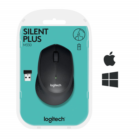 Mysz Logitech M330 Silent Plus Black - Galeria zdjęcie 4