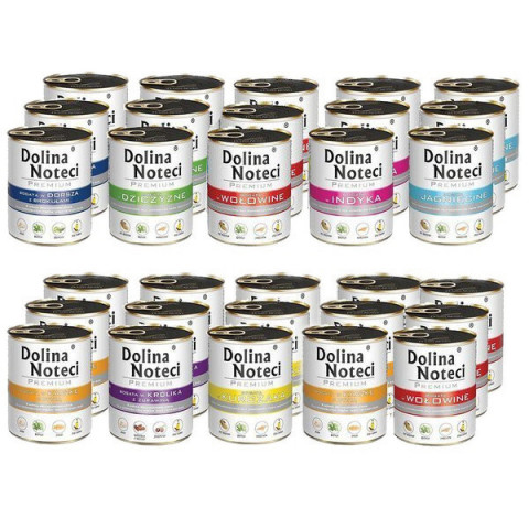 DOLINA NOTECI Premium MIX 9 SMAKÓW - mokra karma dla psa - 30x800 g - Galeria zdjęcie 1