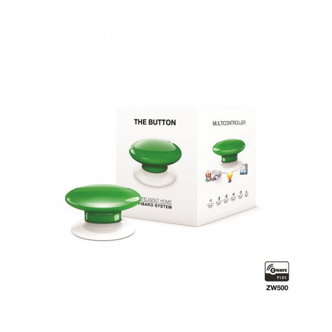 FIBARO Przycisk The Button FGPB-101-5 ZW5 (Bluetooth, Z-Wave; kolor zielony) - Galeria zdjęcie 1