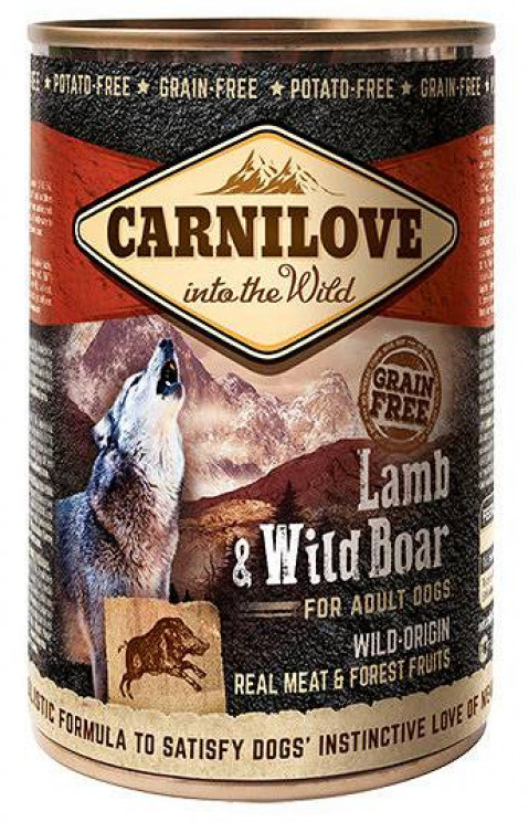 CARNILOVE Into the Wild Lamb&Wild Boar - mokra karma dla psa - 400 g - Galeria zdjęcie 1