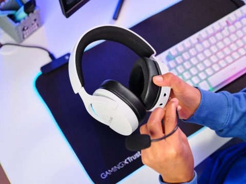 Słuchawki gamingowe Trust GXT 491W FAYZO WIRELESS White (25304) - Galeria zdjęcie 11