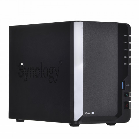 NAS Synology DS224+; Tower; 2x (3.5" SATA HDD); Intel Celeron J4125;,2GB DDR4 (max. 6GB), 2x 1GbE RJ-45 - Galeria zdjęcie 3
