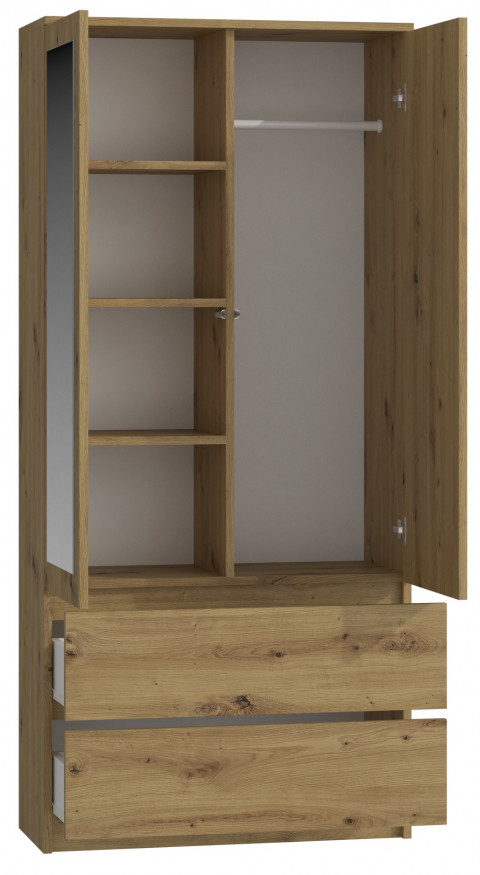 SZAFA SS-90 LUSTRO - DĄB ARTISAN - Galeria zdjęcie 6