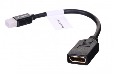 Lanberg adapter mini Displayport(M)->Displayport(F) na kablu - Galeria zdjęcie 1