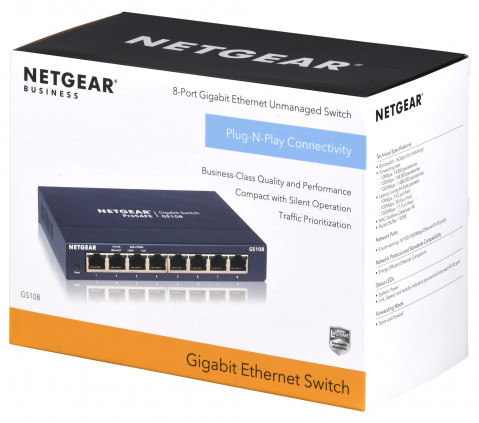 Switch Netgear GS108GE 8p Unmanaged Gigabit - Galeria zdjęcie 7