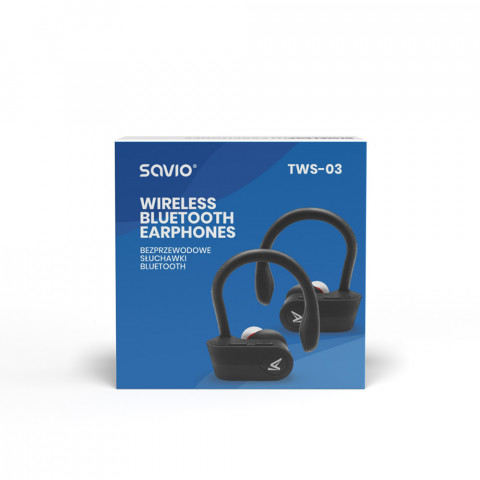 SAVIO BEZPRZEWODOWE SŁUCHAWKI BLUETOOTH TWS-03 - Galeria zdjęcie 3