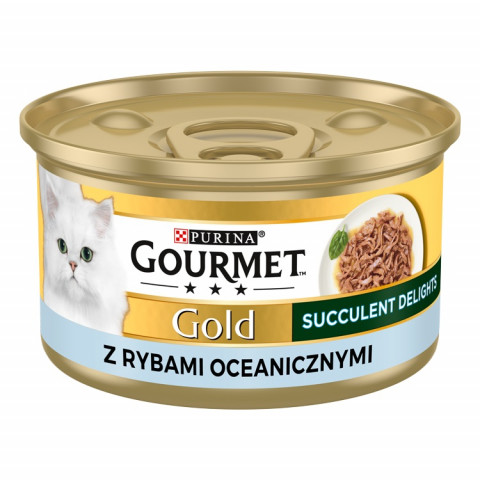 PURINA Gourmet Gold Succulent Delights Ryba oceaniczna - mokra karma dla kota - 85 g - Galeria zdjęcie 1
