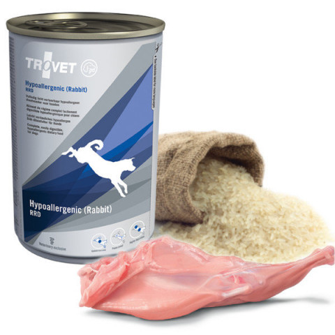 TROVET Hypoallergenic RRD z królikiem - mokra karma dla psa - 12x400 g - Galeria zdjęcie 7