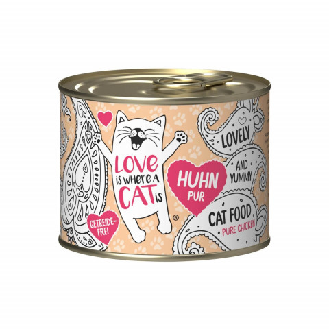 LOVE IS WHERE A CAT IS® Kurczak - mokra karma dla kota - 200g - Galeria zdjęcie 1
