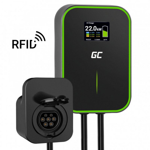 Ładowarka Green Cell Wallbox EV PowerBox 22kW z gniazdem i RFID - Galeria zdjęcie 4