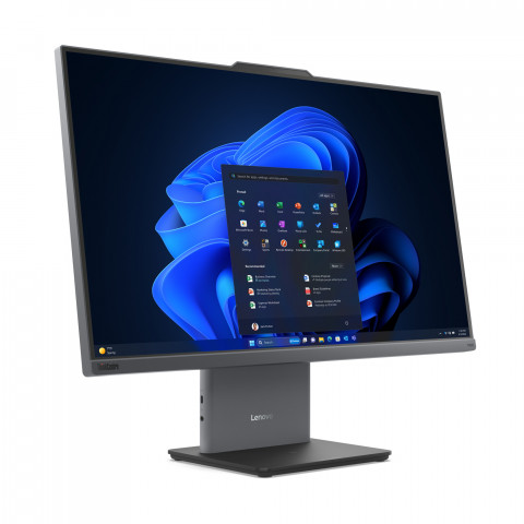 Lenovo ThinkCentre Neo 50a 27 G5 i3-1315U 27"FHD IPS 300nits AG 8GB DDR5 5200 SSD512 UHD W11Pro Luna Grey 3Y OnSite - Galeria zdjęcie 3