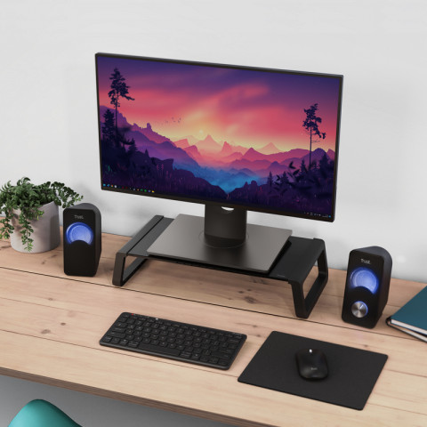 Podstawka pod monitor TRUST MONTA GLASS MONITOR STAND BLK 25271 - Galeria zdjęcie 3