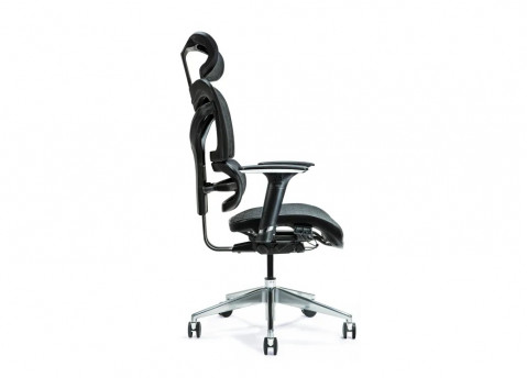 Ergonomiczny fotel biurowy ERGO 600 czarny - Galeria zdjęcie 3