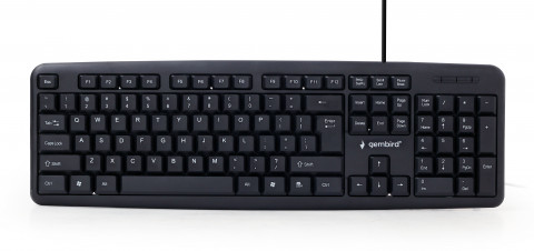 Gembird klawiatura kb-u-103 us layout usb black kb-u-103 - Galeria zdjęcie 1