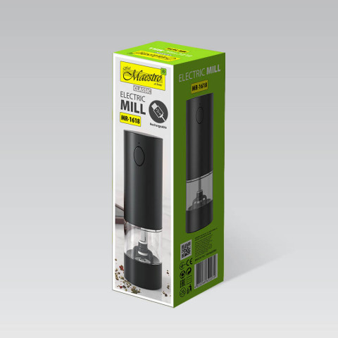 Młynek elektryczny do przypraw USB MAESTRO MR-1618 - Galeria zdjęcie 4