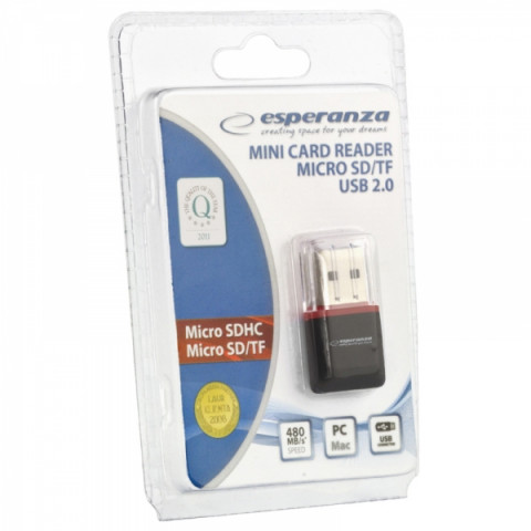 Czytnik kart Esperanza All In One MicroSD / (MicroSD PenDrive) - Galeria zdjęcie 2