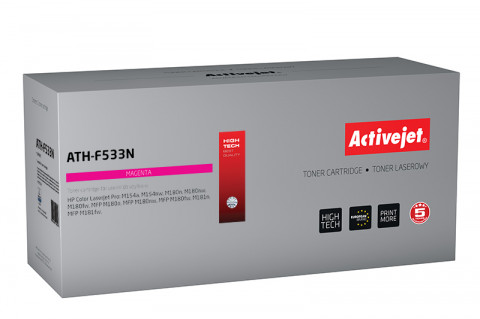 Activejet ATH-F533N Toner do drukarki HP, Zamiennik HP 205A CF533A; Supreme; 900 stron; purpurowy. - Galeria zdjęcie 1