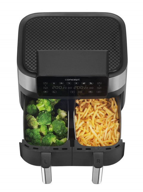 Frytkownica beztłuszczowa double Air Fryer CONCEPT FR8000 - Galeria zdjęcie 6