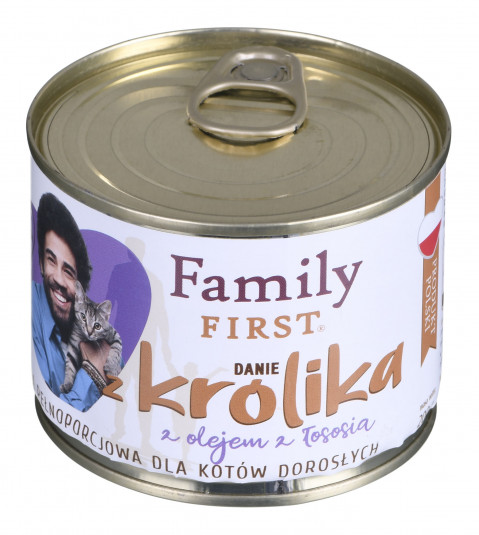 FAMILY FIRST Danie z królika - mokra karma dla kota - 200g - Galeria zdjęcie 1