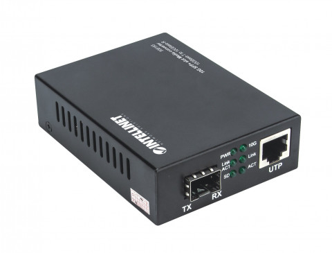 INTELLINET MEDIA KONWERTER 10GBASE-T NA 10GBASE-R, - Galeria zdjęcie 2