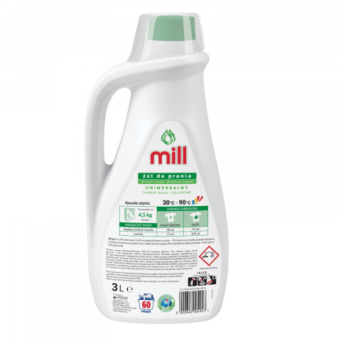 MILL Żel do prania UNIWERSALNY 3l, 60 prań - Galeria zdjęcie 2
