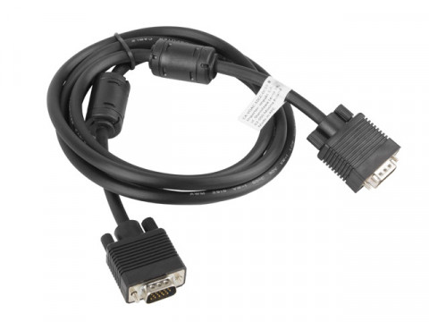 Lanberg kabel vga m/m 1.8m, ekran, ferryt, czarny ca-vgac-10cc-0018-b - Galeria zdjęcie 2