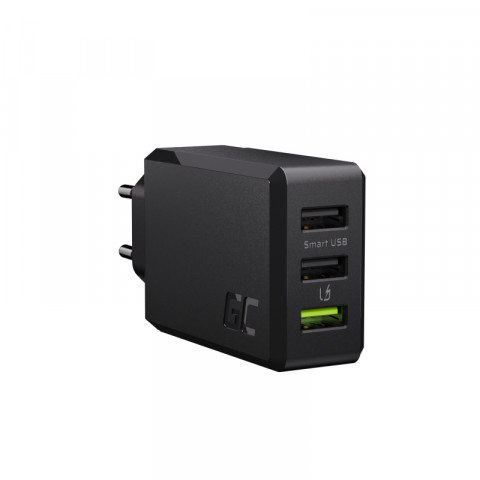 GREEN CELL ŁADOWARKA SIECIOWA 3XUSB 30W QC 3.0 - Galeria zdjęcie 1