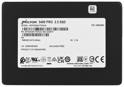 Micron 5400 PRO 7.68TB SATA MTFDDAK7T6TGA - Galeria zdjęcie 2