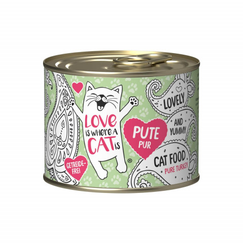 LOVE IS WHERE A CAT IS Indyk - mokra karma dla kota - 24x200g - Galeria zdjęcie 3