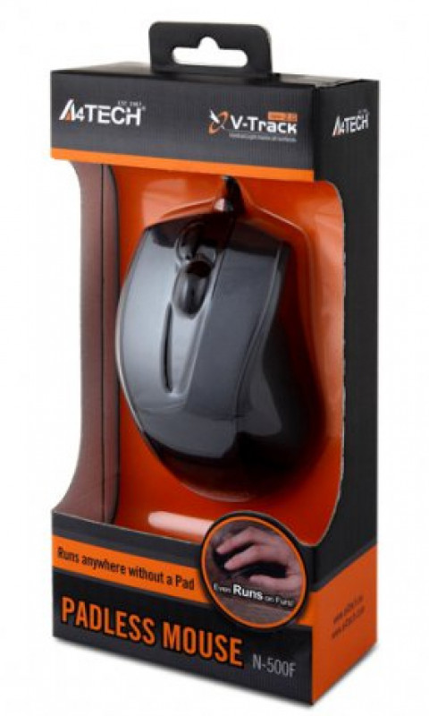 Mysz A4Tech V-TRACK N-500F-1 Glossy Grey USB - Galeria zdjęcie 2