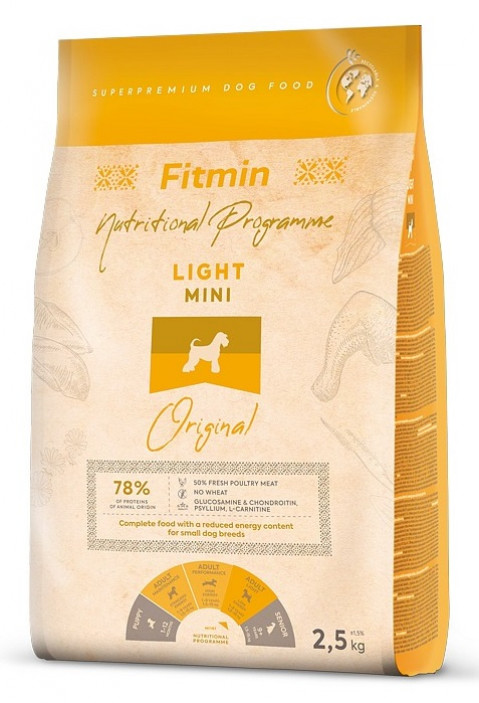 FITMIN Light Mini Original - sucha karma dla psa - 2,5 kg - Galeria zdjęcie 1