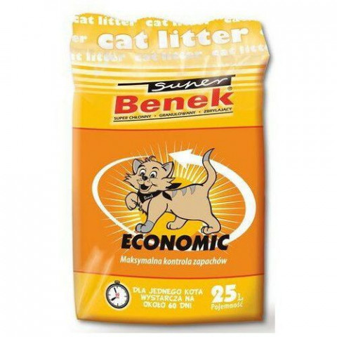 Certech Super Benek Economic - żwirek dla kota zbrylający 25 l - Galeria zdjęcie 1
