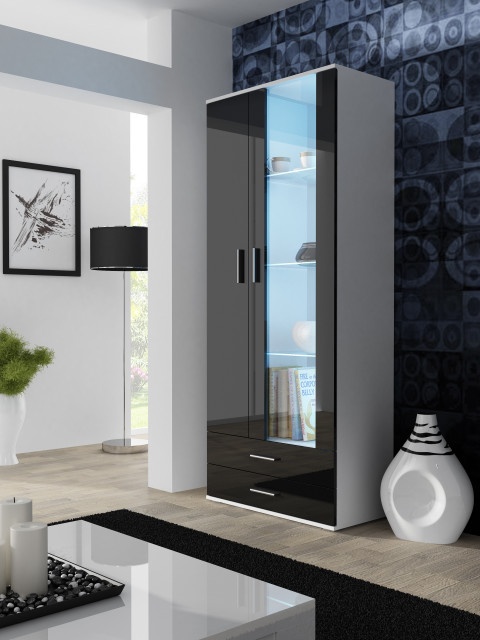 Zestaw meblowy SOHO 8 biały/czarny połysk - Galeria zdjęcie 3