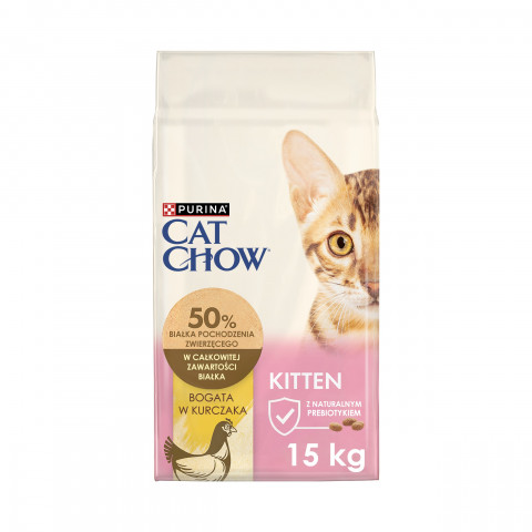 PURINA CAT CHOW Kitten Chicken - sucha karma dla kociąt - 15 kg - Galeria zdjęcie 1