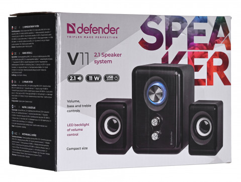 DEFENDER GŁOŚNIKI KOMPUTEROWE V11 2.1 11W 65111 - Galeria zdjęcie 9