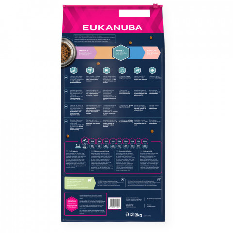EUKANUBA Adult Small&Medium Breeds Lamb&Rice - sucha karma dla psa - 12 kg - Galeria zdjęcie 4