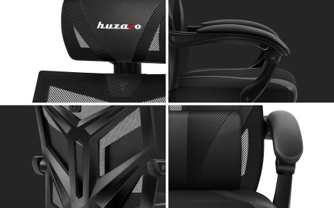 Fotel gamingowy Huzaro Combat 5.0 Black - Galeria zdjęcie 10