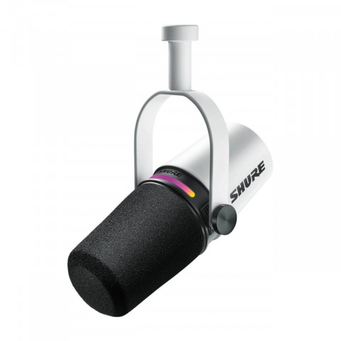 Shure MV7+-W - Mikrofon lektorski/wokalny ze złączem XLR/USB-C Biały - Galeria zdjęcie 1