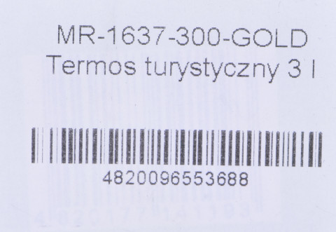 Termos turystyczny 3 l MR-1637-300-GOLD Maestro - Galeria zdjęcie 2