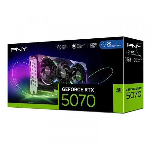Karta graf. PNY GeForce RTX 5070 12GB ARGB OC 3-FAN - Galeria zdjęcie 11