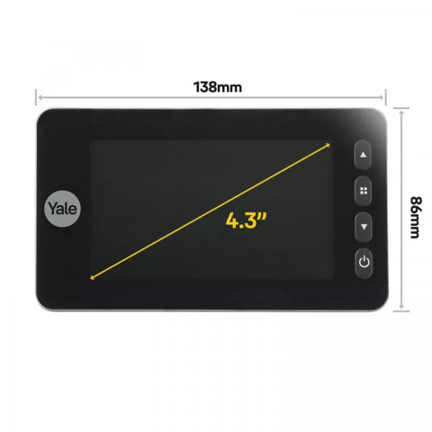 Elektroniczny wizjer drzwiowy Yale 5800 Digital Door Viewer 4,3" - Galeria zdjęcie 2