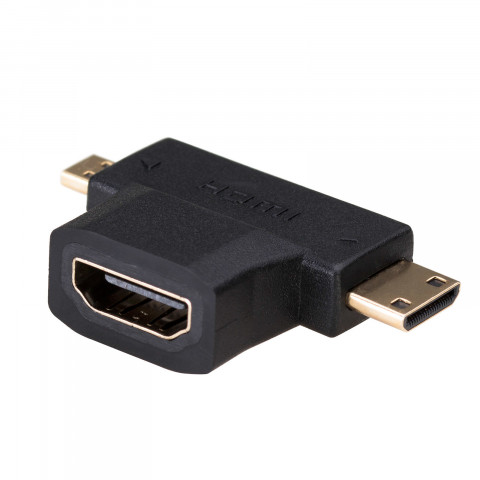 Akyga adapter hdmi f mini hdmi m micro hdmi m ak-ad-23 ak-ad-23 - Galeria zdjęcie 1