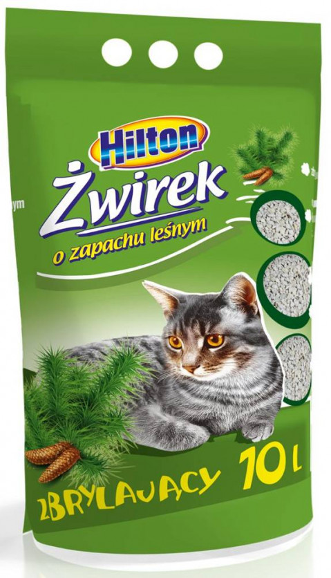 HILTON Bentonitowy żwirek dla kota Leśny - 10 l - Galeria zdjęcie 1
