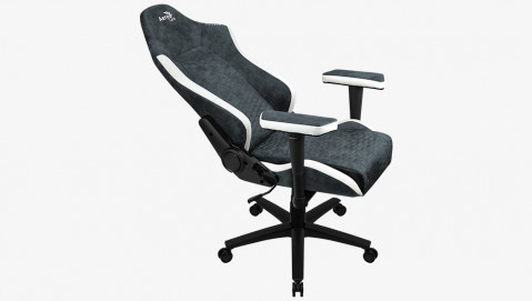 FOTEL AEROCOOL CROWN AeroSuede STEEL BLUE - Galeria zdjęcie 10