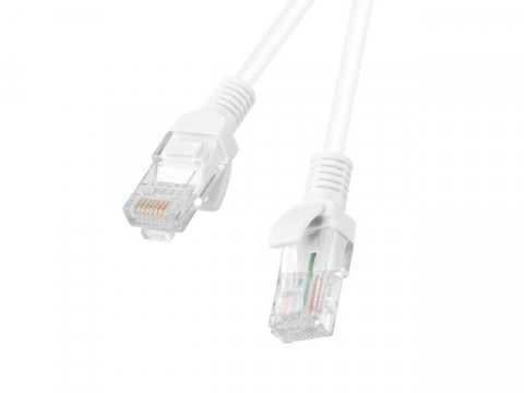 PATCHCORD KAT.5E UTP 1.5M BIAŁY FLUKE PASSED LANBERG 10-PACK - Galeria zdjęcie 1