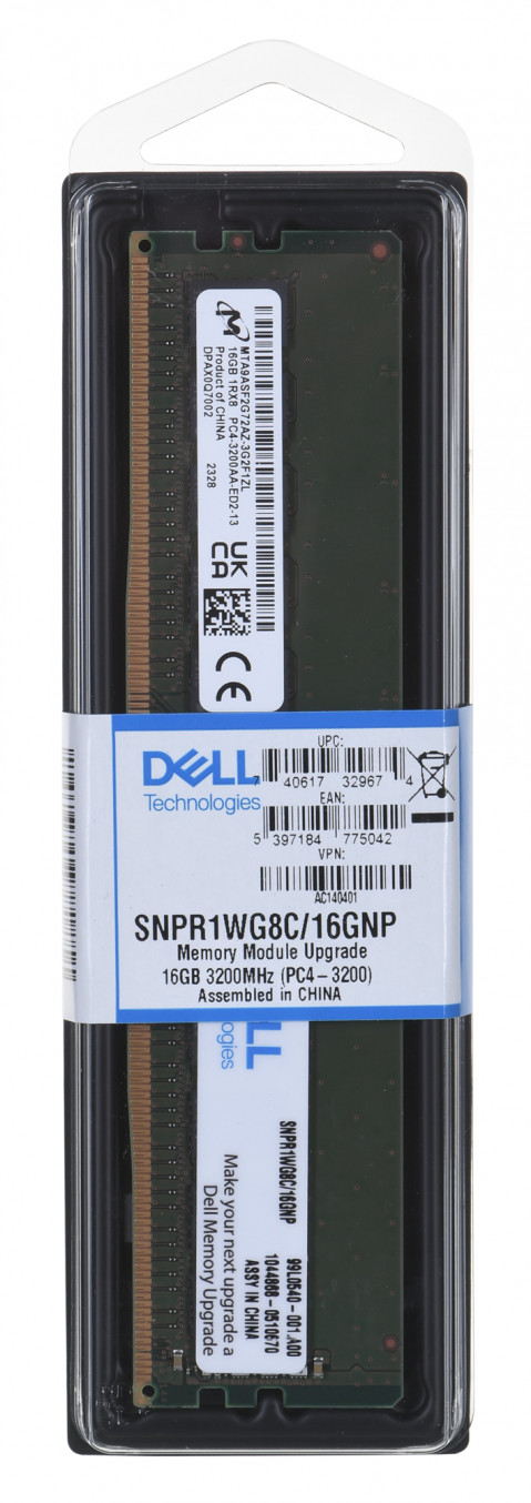Pamięć Dell 16GB DDR4 3200 1Rx8 ECC PE T150/T350/R250/R350 - Galeria zdjęcie 1