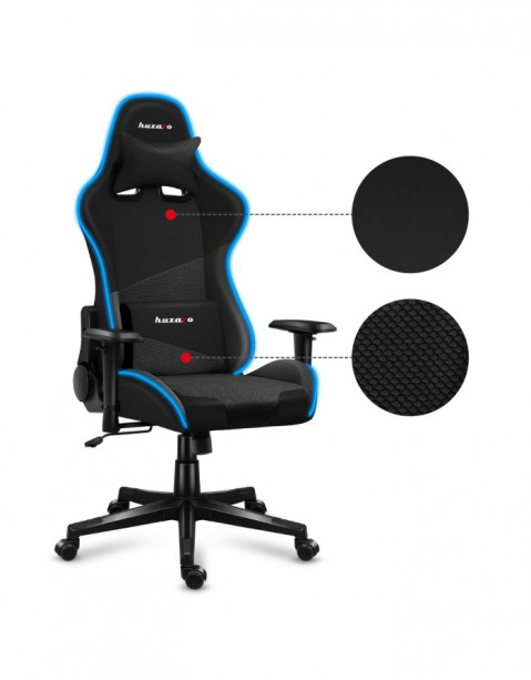 Fotel gamingowy Huzaro Force 6.2 Black RGB - Galeria zdjęcie 16
