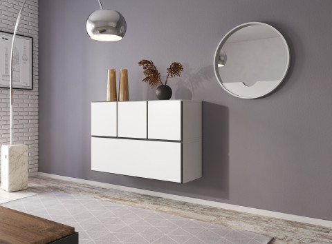 Zestaw meblowy ROCO 13 biały/czarny/biały - Galeria zdjęcie 1